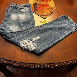 MSN Fashion (brand) Distressed Jeans NWT